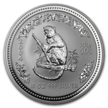 Australië Lunar 1 Aap 2004 10 ounce silver